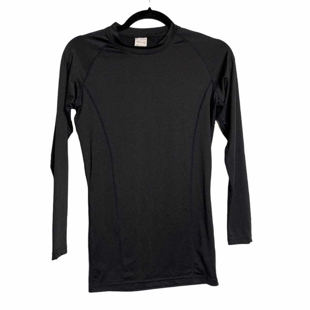 Athlio XS  Black Long Sleeve Crew Neck Baselayer